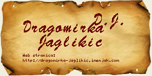 Dragomirka Jaglikić vizit kartica